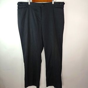 Maggie Barnes 22W Jayne Black Workwear Dress Pants Plus Funeral